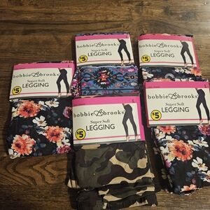 Bobbie Brooks Floral and Camo Leggings